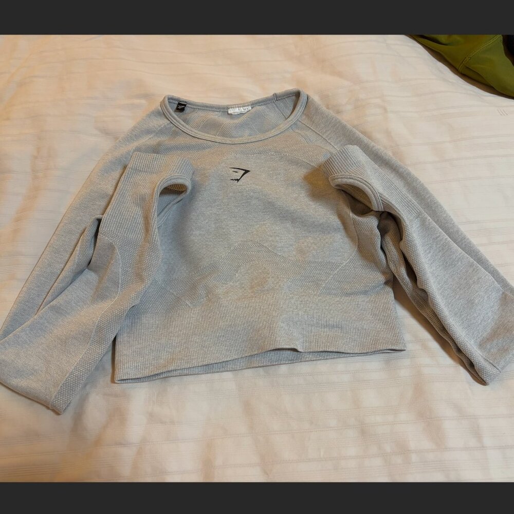 GYMSHARK Flex Sports Long Sleeve Crop Top